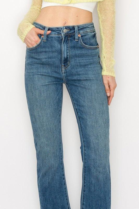 Mid Rise Flare Jeans- Doss Dollz