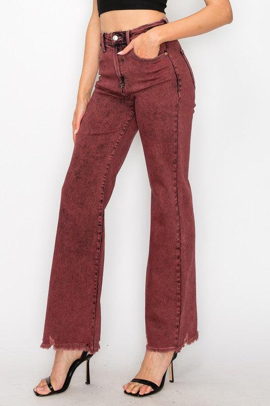 Mid Rise Flare Jeans- Doss Dollz