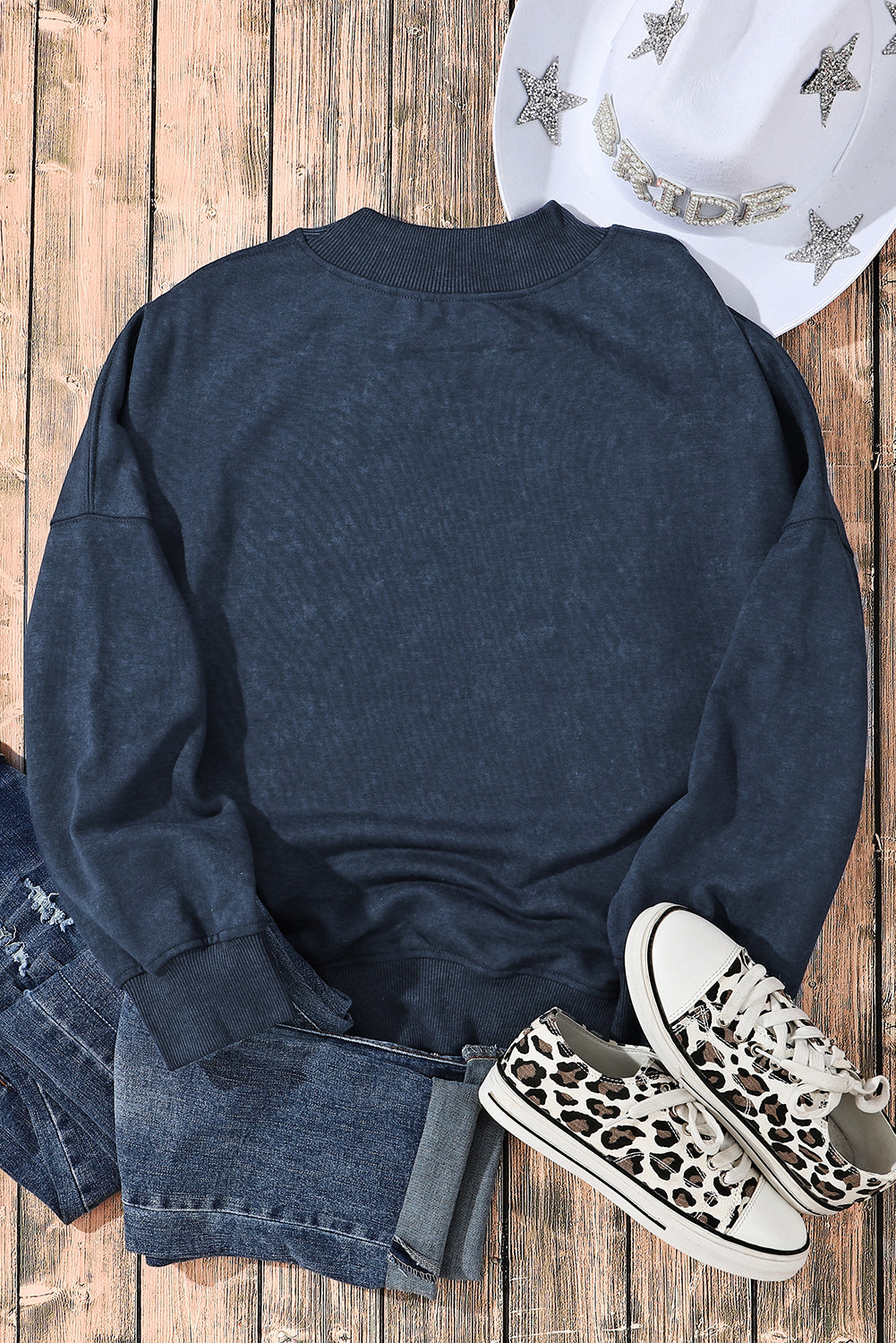 Brown HOWDY Western Fashion Graphic Sweatshirt