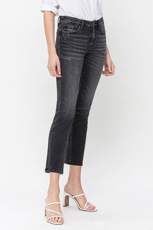 Mid Rise Flare Jeans- Doss Dollz