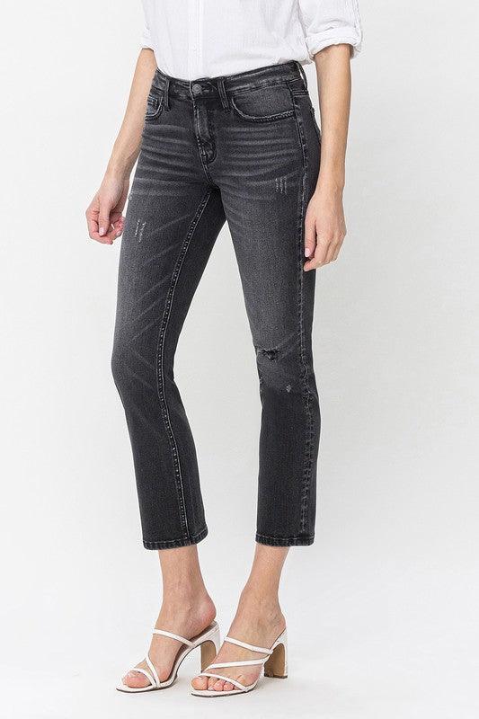 Mid Rise Flare Jeans- Doss Dollz