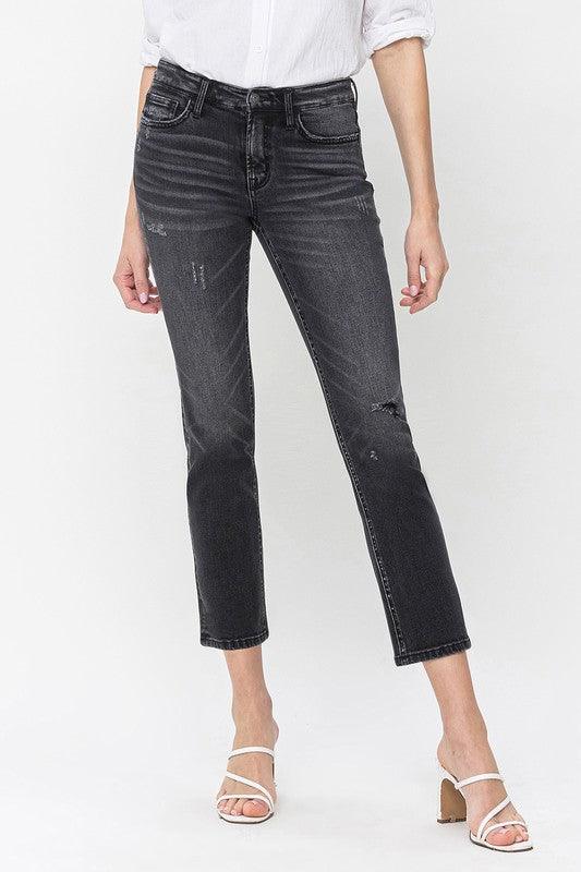 Mid Rise Flare Jeans- Doss Dollz