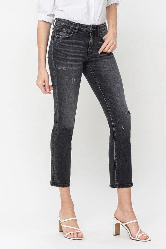 Mid Rise Flare Jeans- Doss Dollz