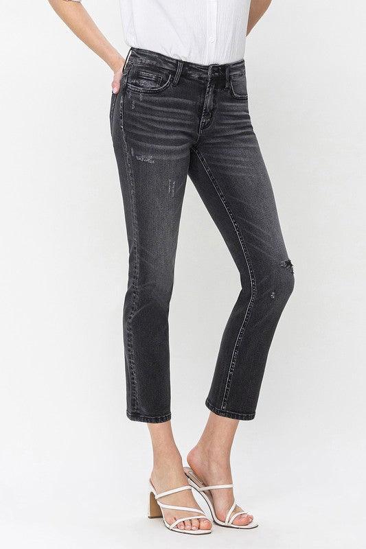 Mid Rise Flare Jeans- Doss Dollz