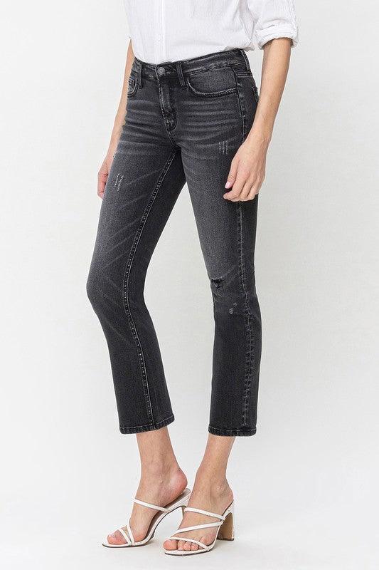 Mid Rise Flare Jeans- Doss Dollz