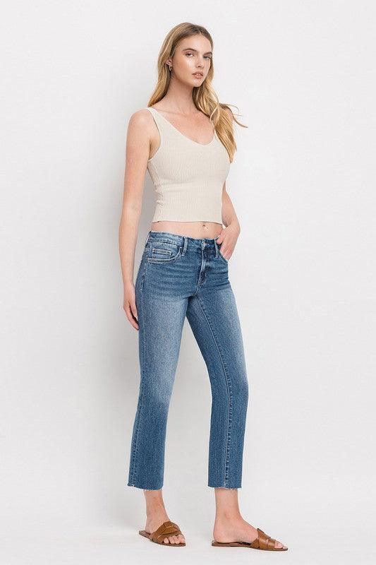 Mid Rise Flare Jeans- Doss Dollz