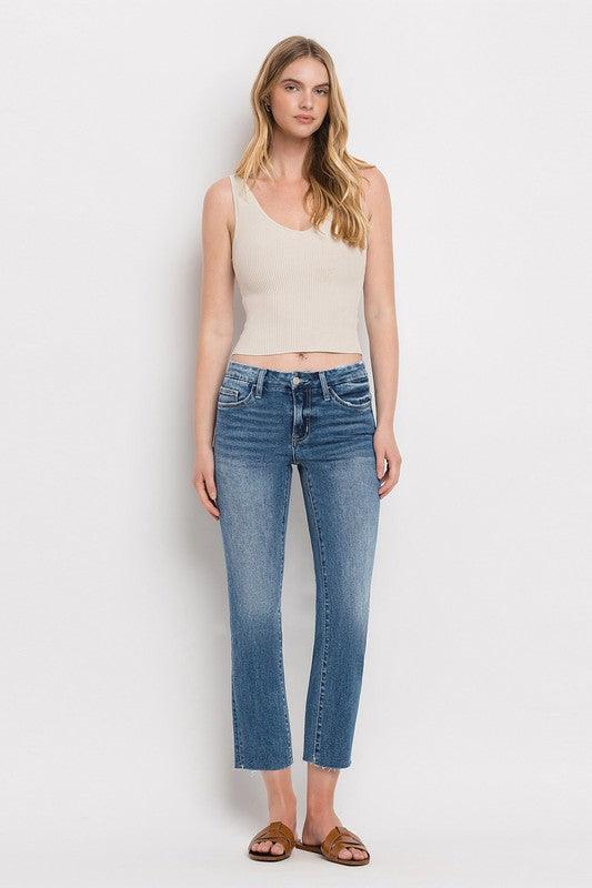 Mid Rise Flare Jeans- Doss Dollz