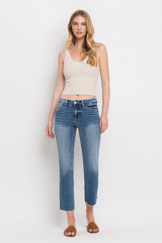 Mid Rise Flare Jeans- Doss Dollz