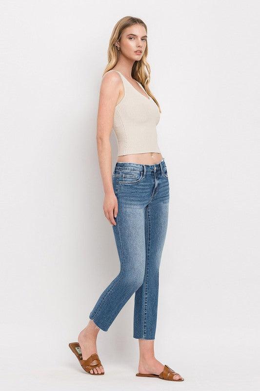 Mid Rise Flare Jeans- Doss Dollz