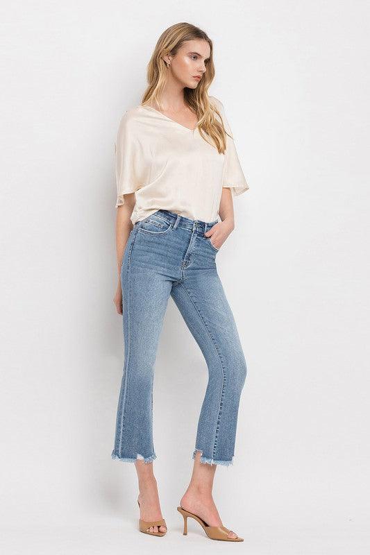 Mid Rise Flare Jeans- Doss Dollz