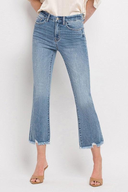 Mid Rise Flare Jeans- Doss Dollz