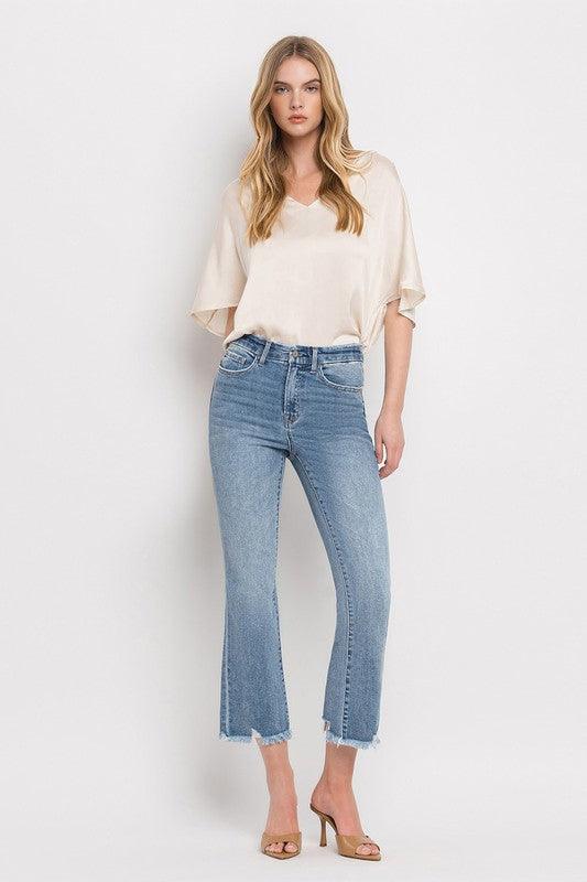 Mid Rise Flare Jeans- Doss Dollz