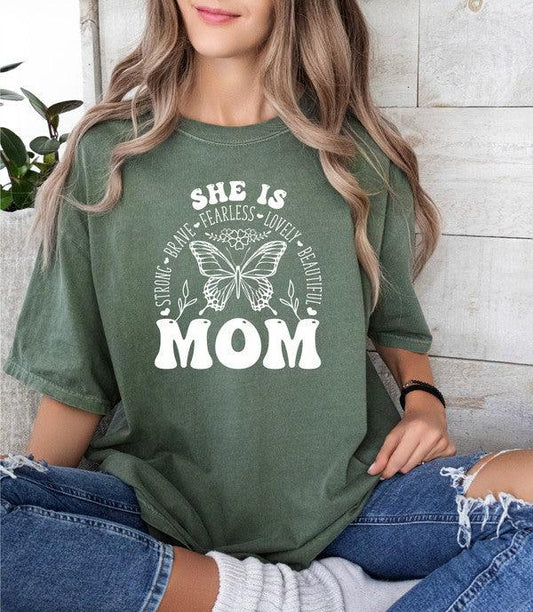 SHE IS MOM Comfort Color Tee