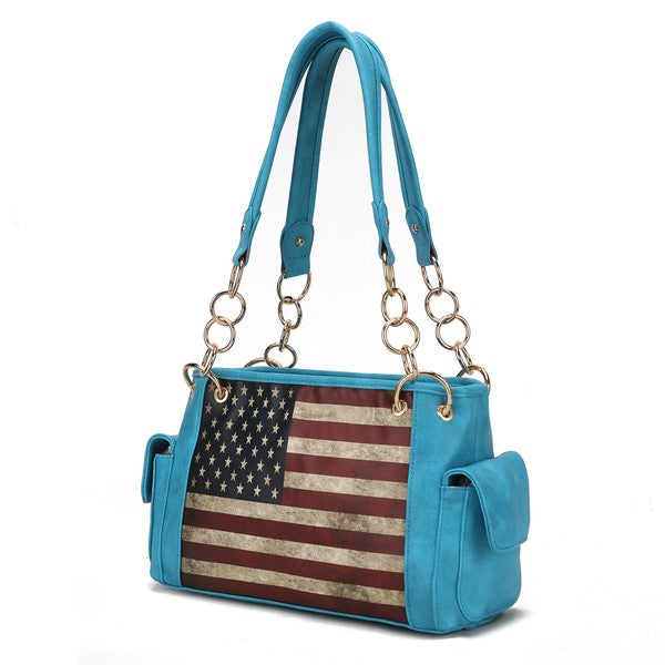 MKF Alaina Women's Flag Shoulder Bag by Mia K