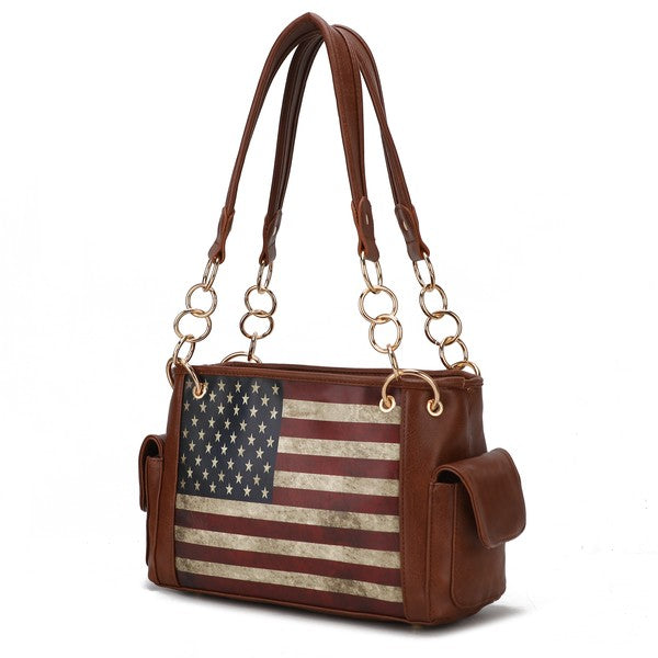 MKF Alaina Women's Flag Shoulder Bag by Mia K