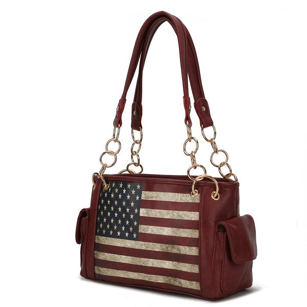 MKF Alaina Women's Flag Shoulder Bag by Mia K