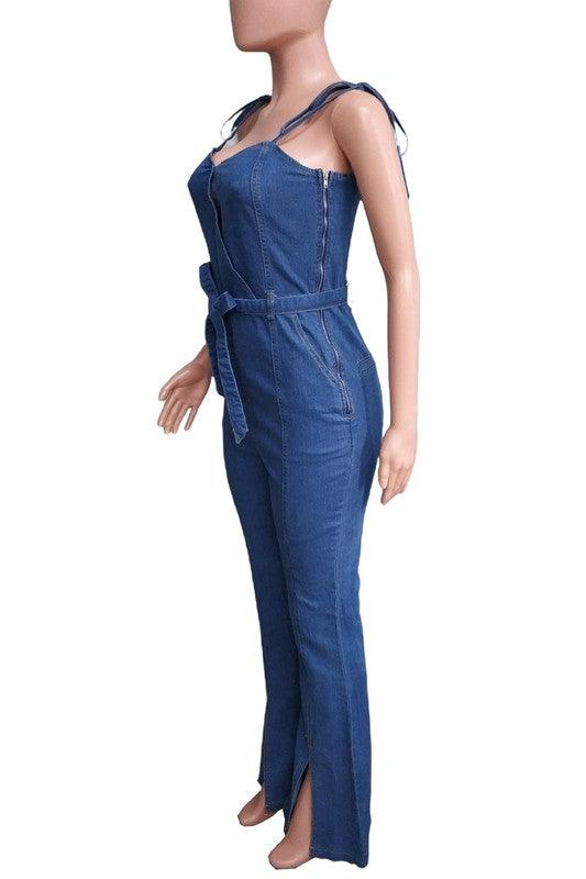 WOMEN FASHION DENIM JUMPSUIT