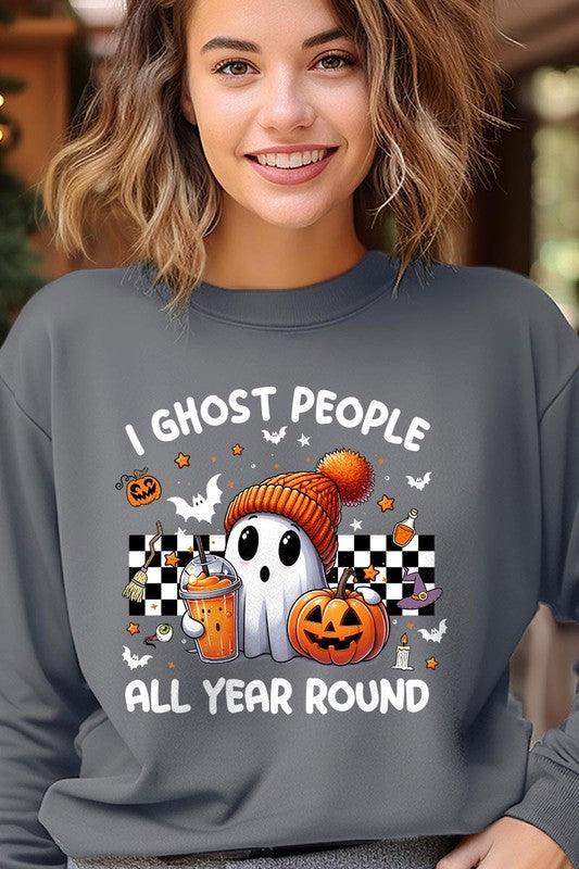 I Ghost People Graphic Fleece Sweatshirts