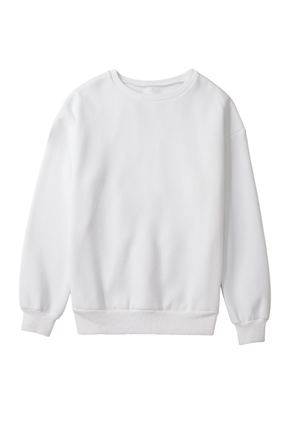 White XOXO Glitter Chenille Cable Knit Pullover Sweatshirt