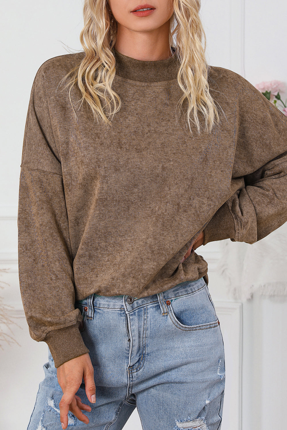 Brown HOWDY Western Fashion Graphic Sweatshirt
