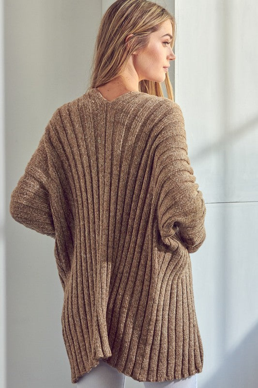 CHUNKY SWEATER KNIT CARDIGAN