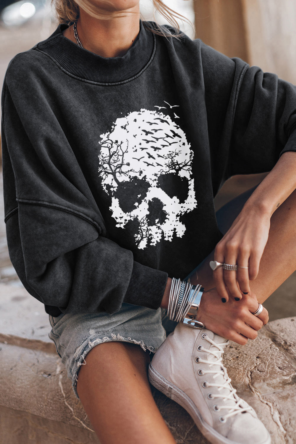 Brown HOWDY Western Fashion Graphic Sweatshirt