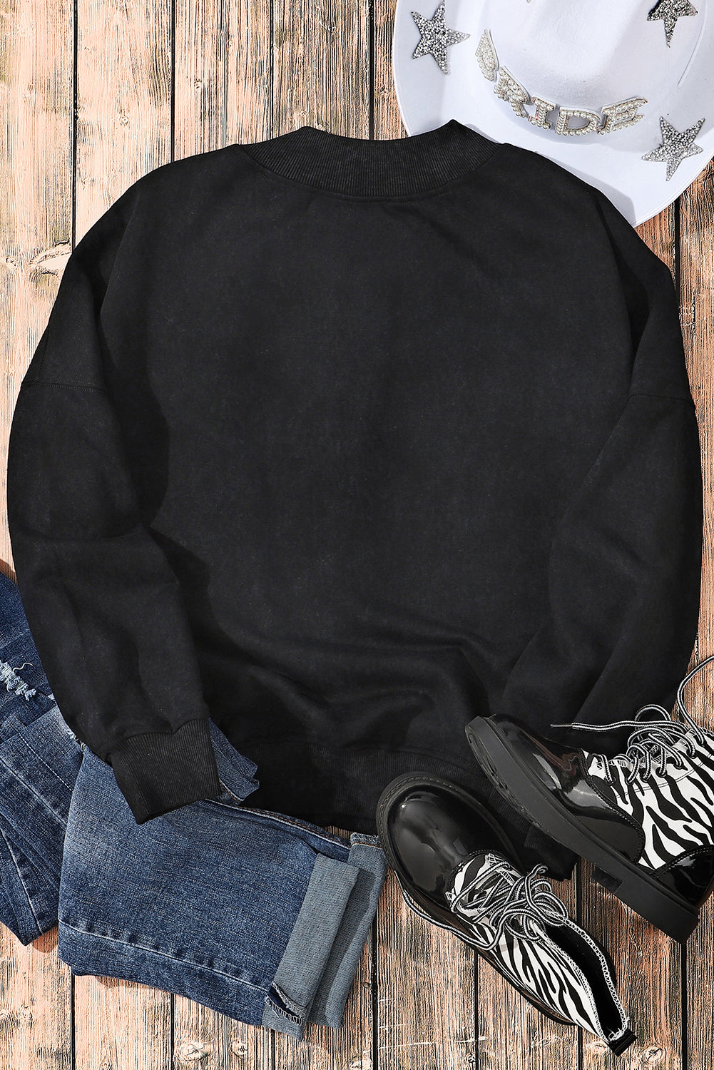 Brown HOWDY Western Fashion Graphic Sweatshirt