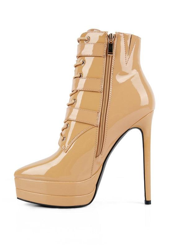 High Heeled Patent PU Stiletto Boot