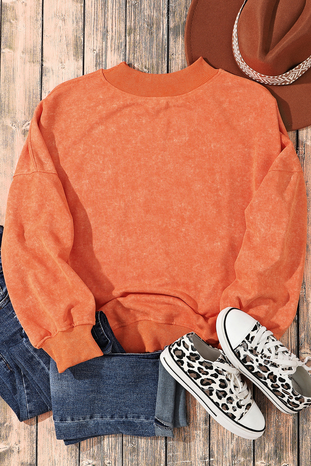 Brown HOWDY Western Fashion Graphic Sweatshirt