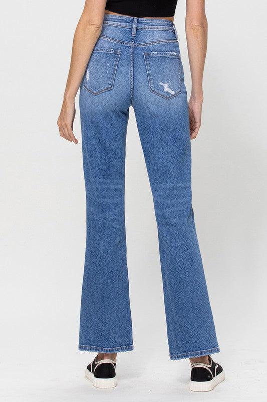 Mid Rise Flare Jeans- Doss Dollz