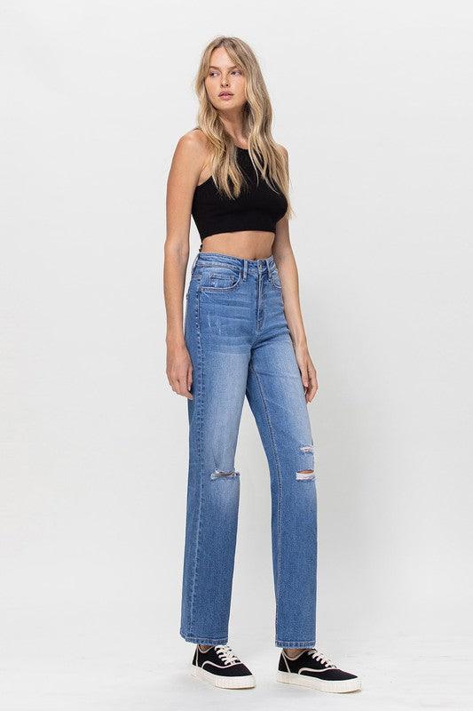 Mid Rise Flare Jeans- Doss Dollz