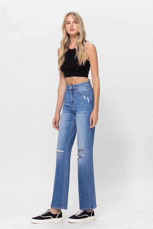 Mid Rise Flare Jeans- Doss Dollz