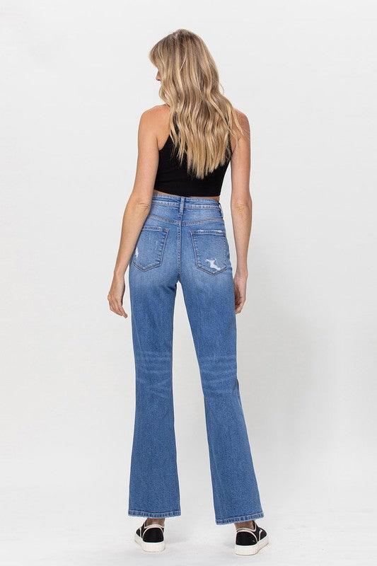 Mid Rise Flare Jeans- Doss Dollz