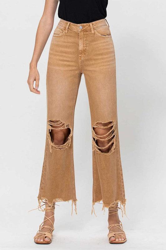 Mid Rise Flare Jeans- Doss Dollz