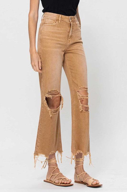 Mid Rise Flare Jeans- Doss Dollz