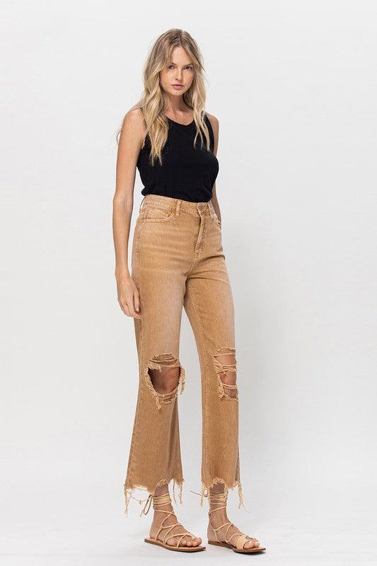 Mid Rise Flare Jeans- Doss Dollz