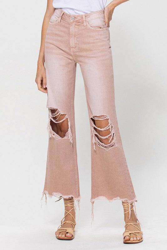 Mid Rise Flare Jeans- Doss Dollz