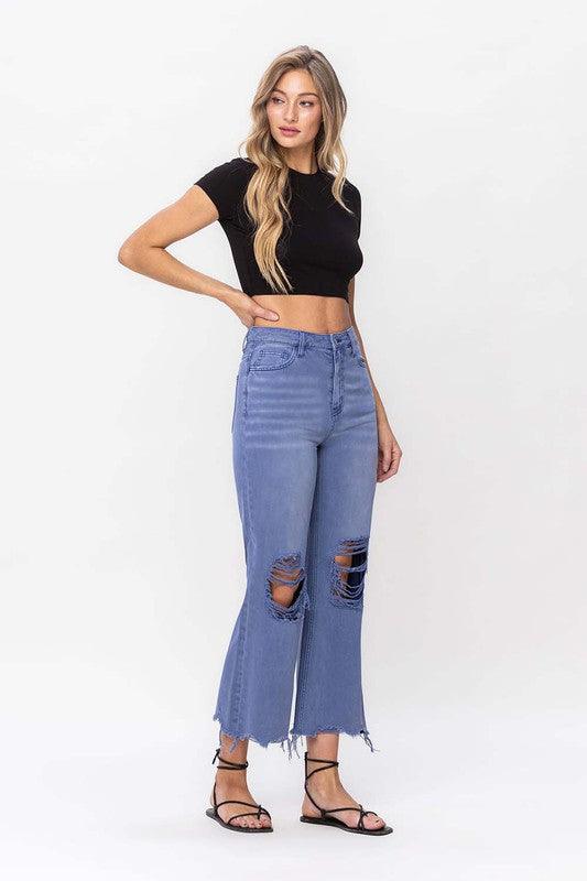 Mid Rise Flare Jeans- Doss Dollz