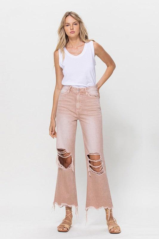 Mid Rise Flare Jeans- Doss Dollz