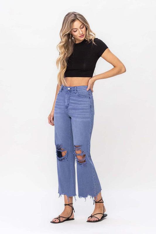 Mid Rise Flare Jeans- Doss Dollz