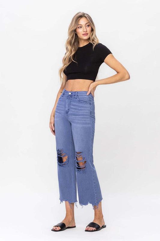 Mid Rise Flare Jeans- Doss Dollz