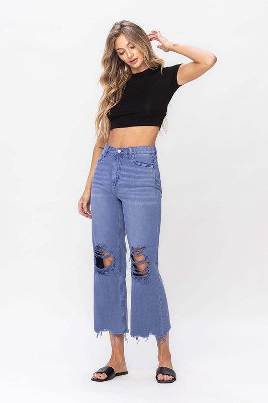 Mid Rise Flare Jeans- Doss Dollz