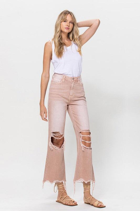 Mid Rise Flare Jeans- Doss Dollz