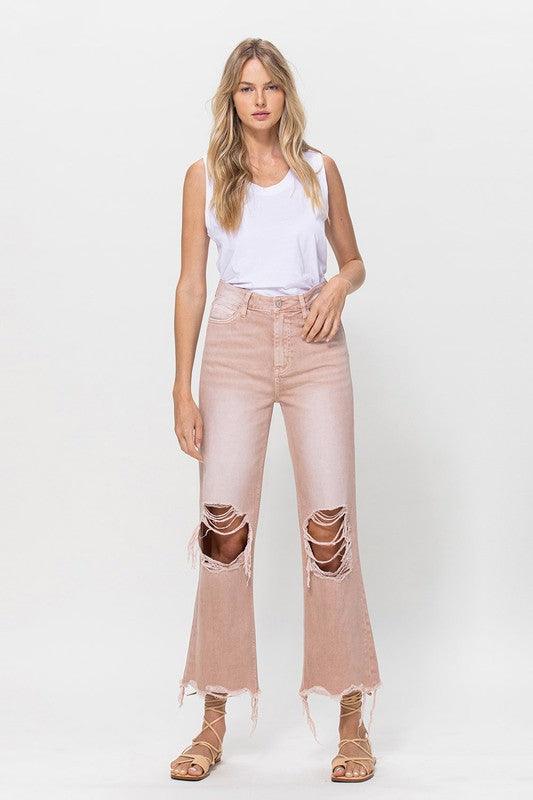 Mid Rise Flare Jeans- Doss Dollz