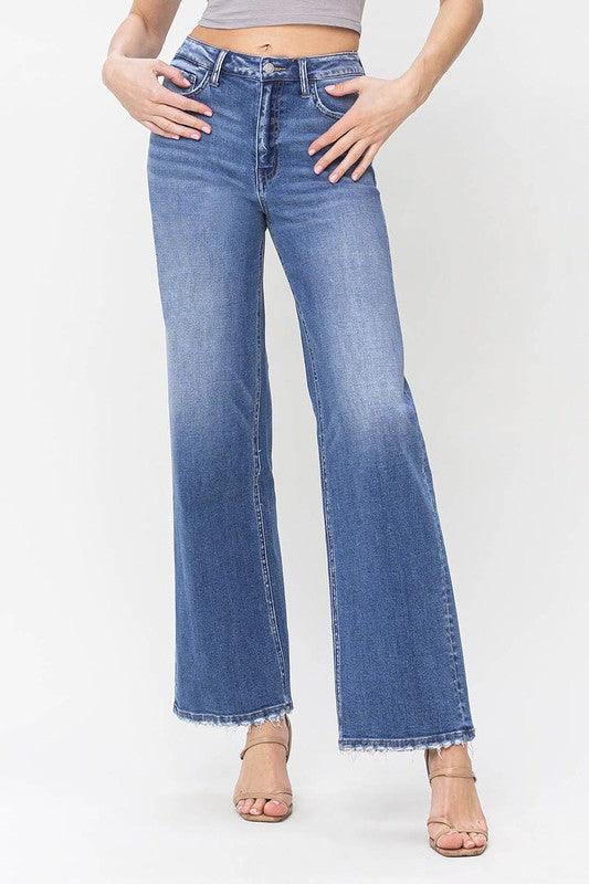 Mid Rise Flare Jeans- Doss Dollz