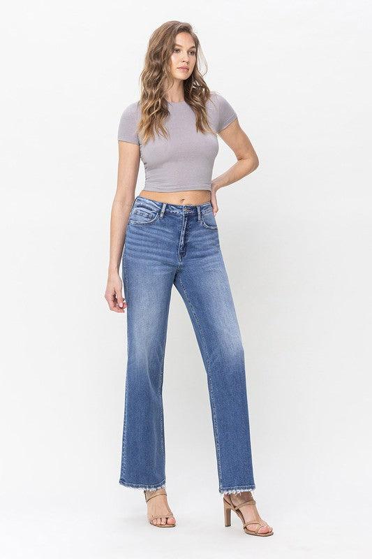 Mid Rise Flare Jeans- Doss Dollz