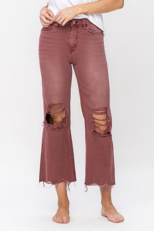 Mid Rise Flare Jeans- Doss Dollz