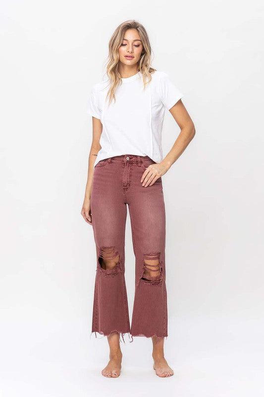 Mid Rise Flare Jeans- Doss Dollz