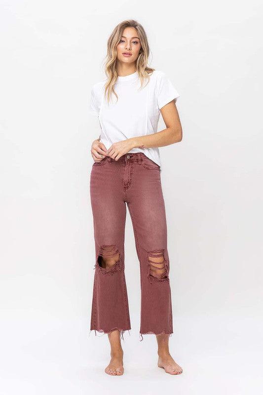 Mid Rise Flare Jeans- Doss Dollz