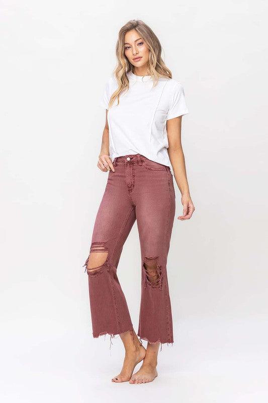 Mid Rise Flare Jeans- Doss Dollz